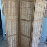 Woven wicker screen
