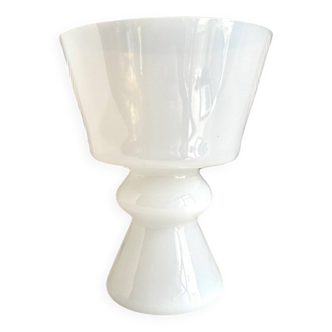 White opaline vase