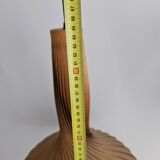 Large vintage hanging lamp veneer wood Hans Agne Jacobsson