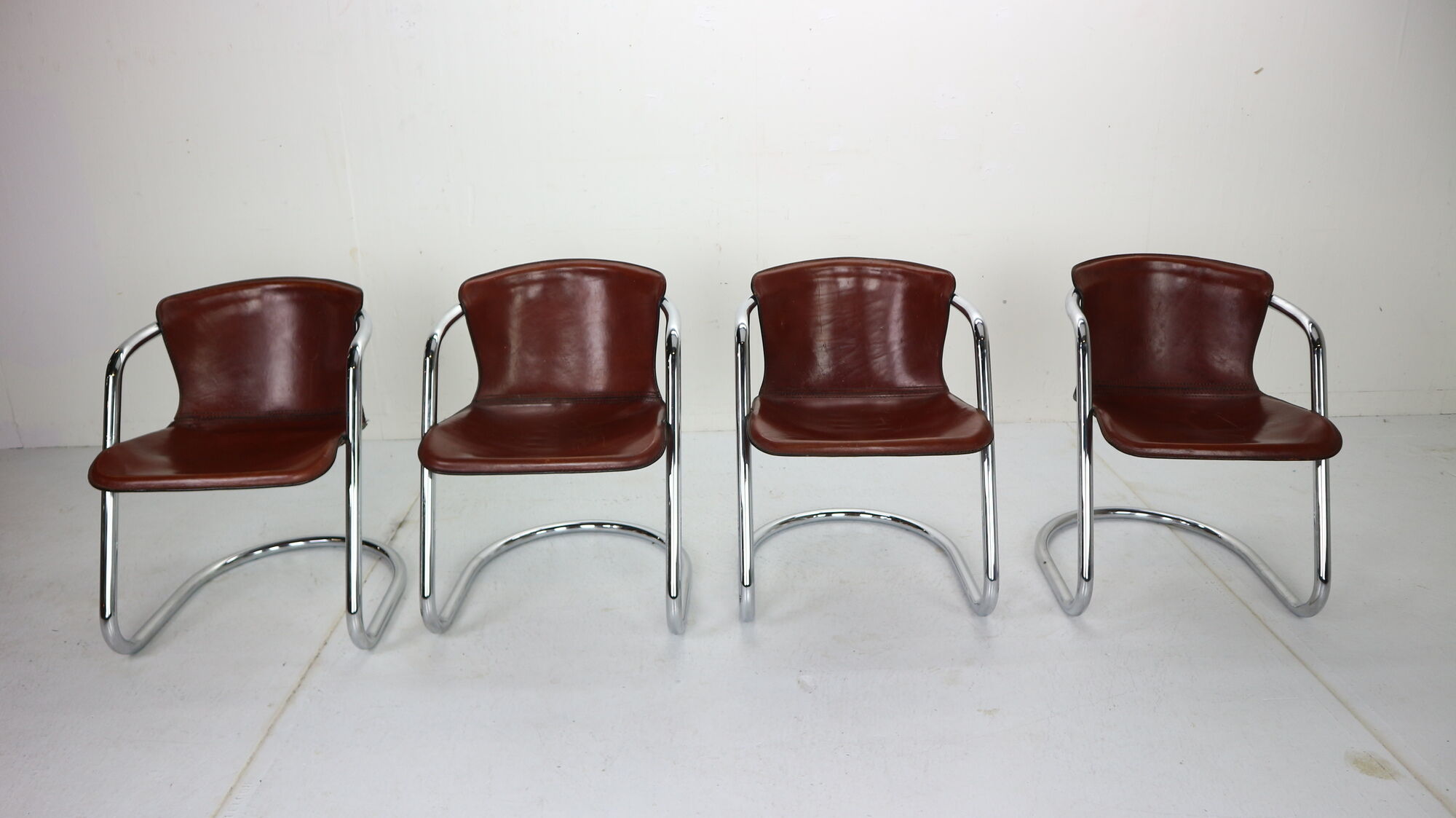 Set of 4 chairs for Cidue, 1970s, Italy