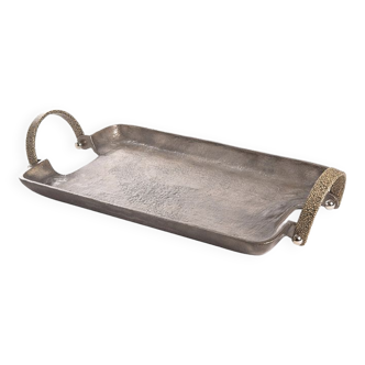Metal tray handles galuchat