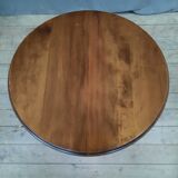 Round wooden coffee table