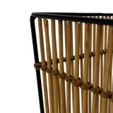 Vintage Rohe Noordwolde rattan basket by Dirk van Sliedrecht 60's Design
