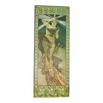 vintage Alphonse Mucha Morning Star signe d’œuvre d’art, image art nouveau