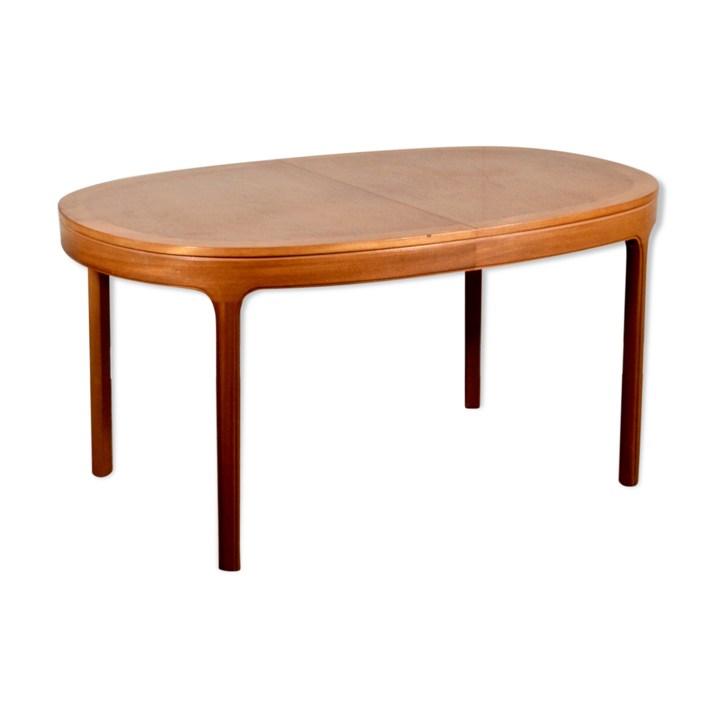 Midcentury nathan oblong teak extending table
