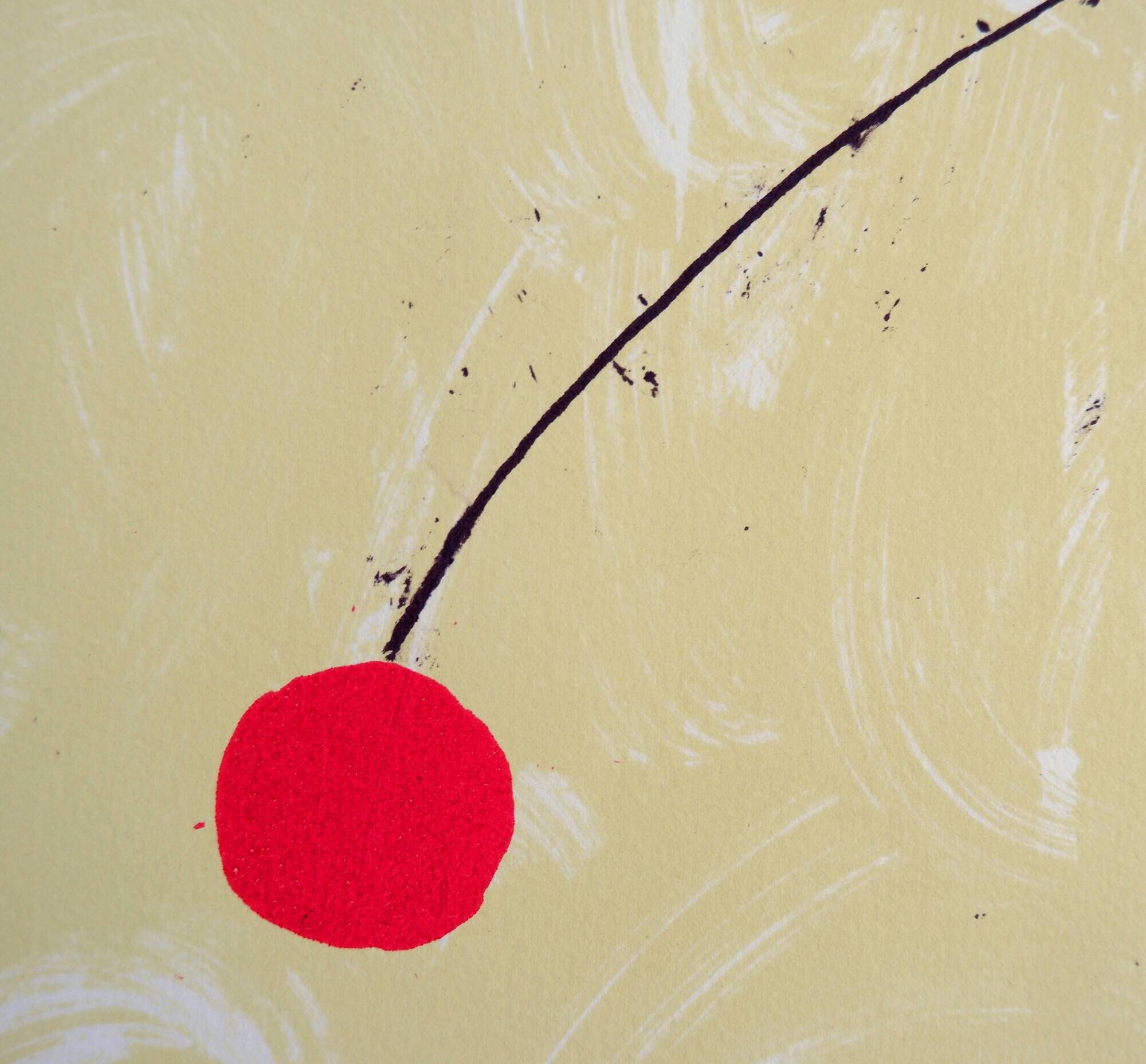 Lithograph "El Punto Rojo" Miguel Sancho (Spain) Signed and numbered by the artist