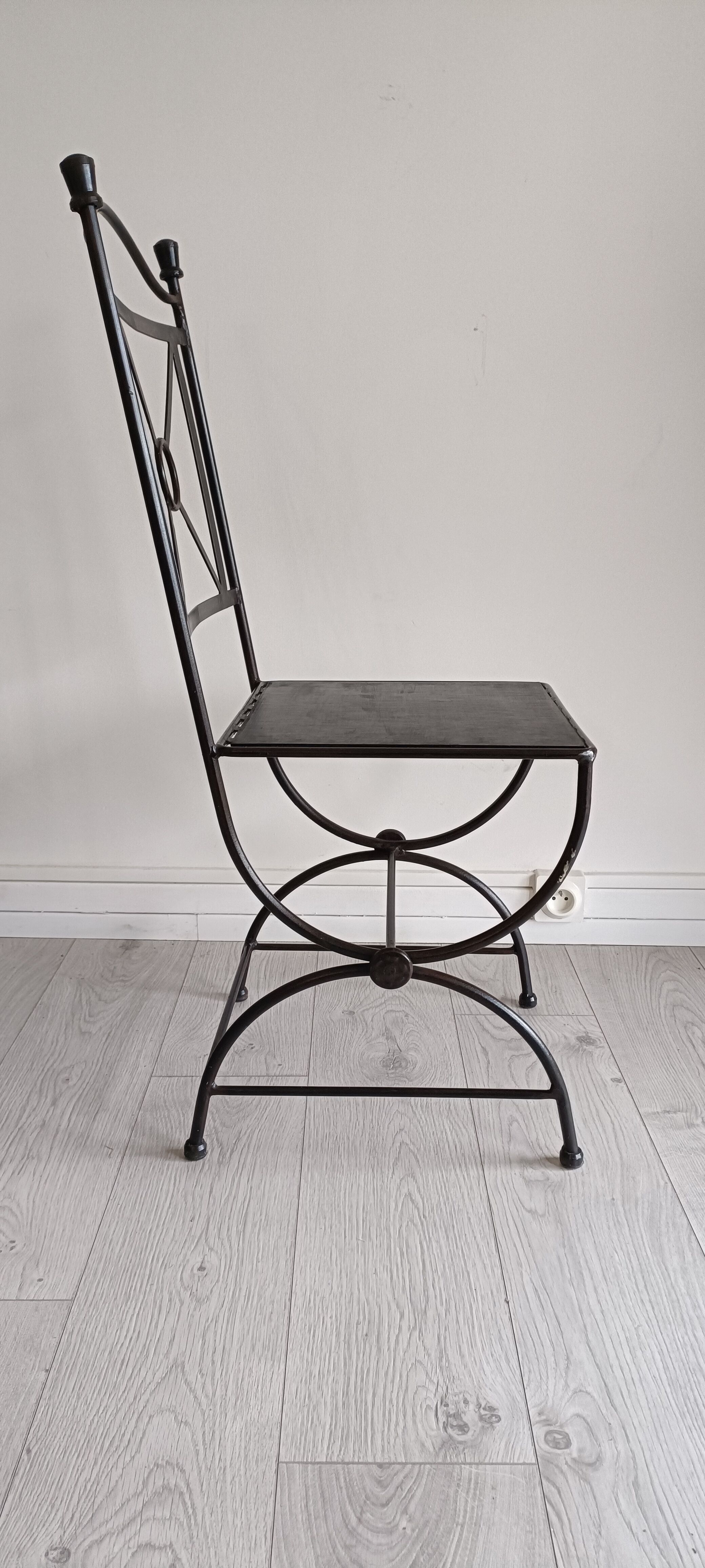 Contemporary wrought iron chairs