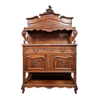 Louis XV style sideboard in solid walnut circa 1880