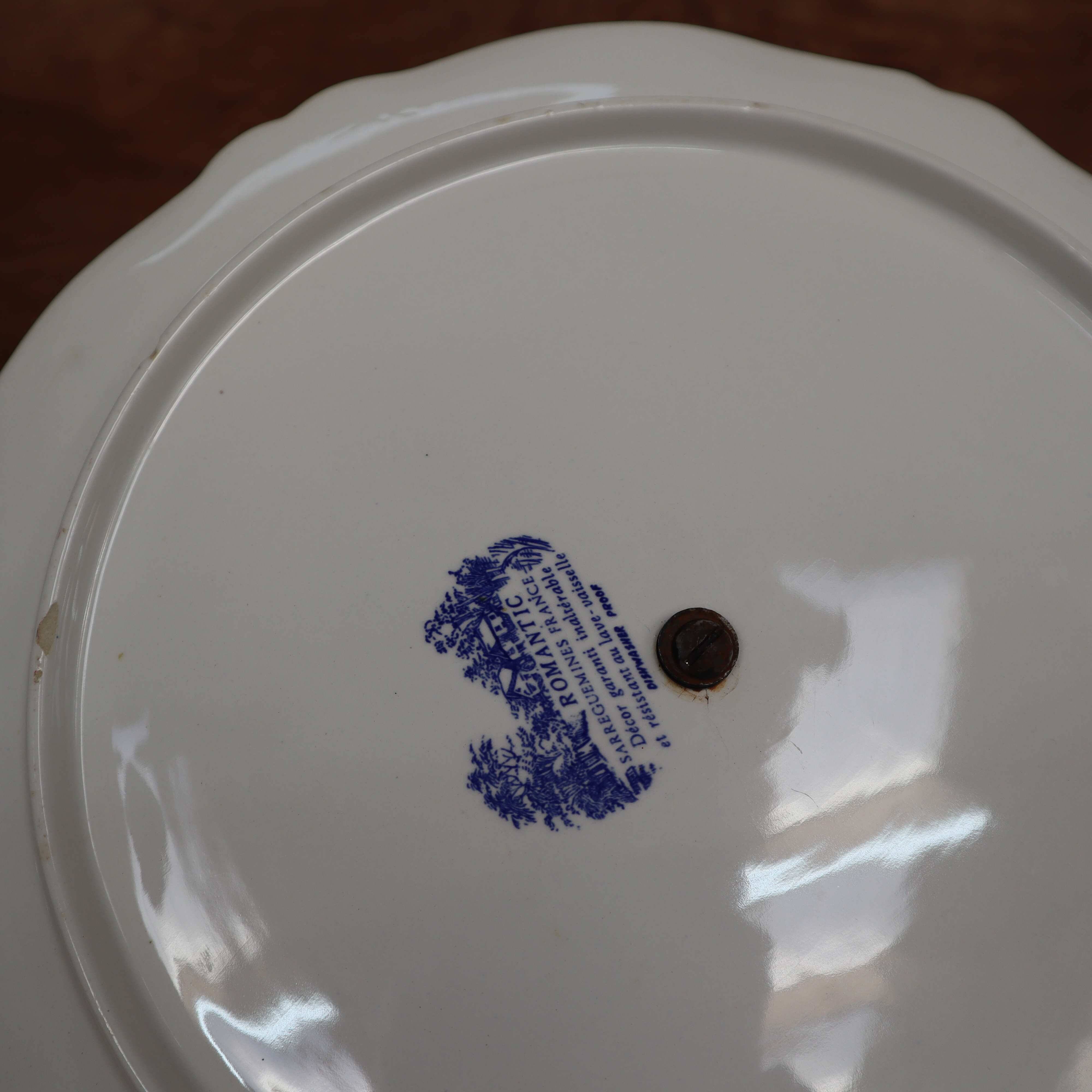 Sarreguemines cheese platter Romantic model