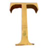 Lettre d’enseigne dorée « T »