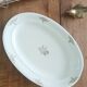 Plat ovale Villeroy et Boch, fleurs dorées