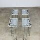 Vintage chrome metal magazine rack