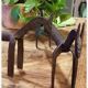 Pair of fireplace chenets