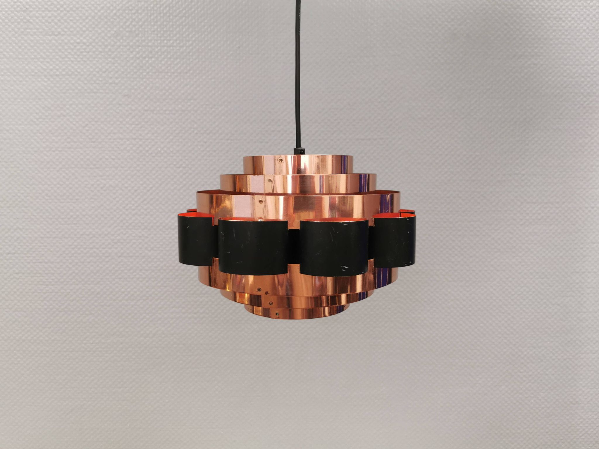 Hanging lamp from 1980s Denmark, by Werner Schou for his own company