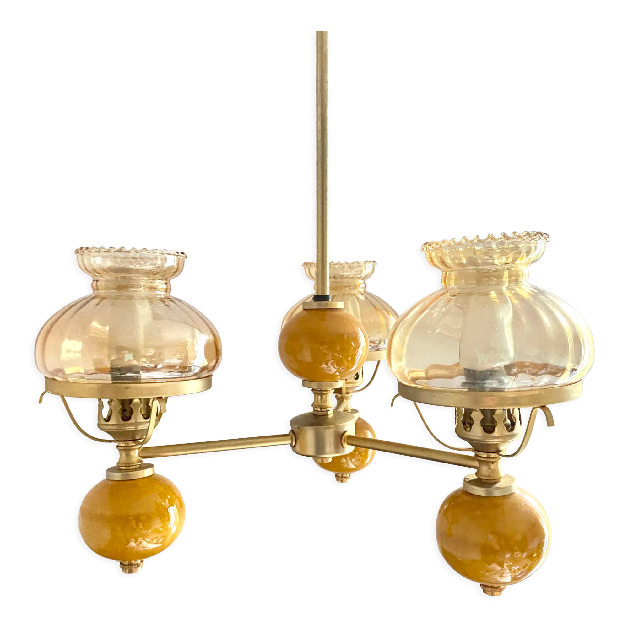 Chandelier vintage globes