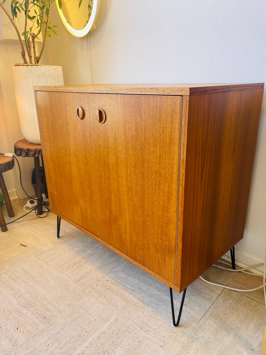 Vintage Scandinavian teak sideboard – 1960
