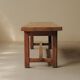 Large solid wood table, handcrafted.