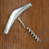 Silver metal corkscrew