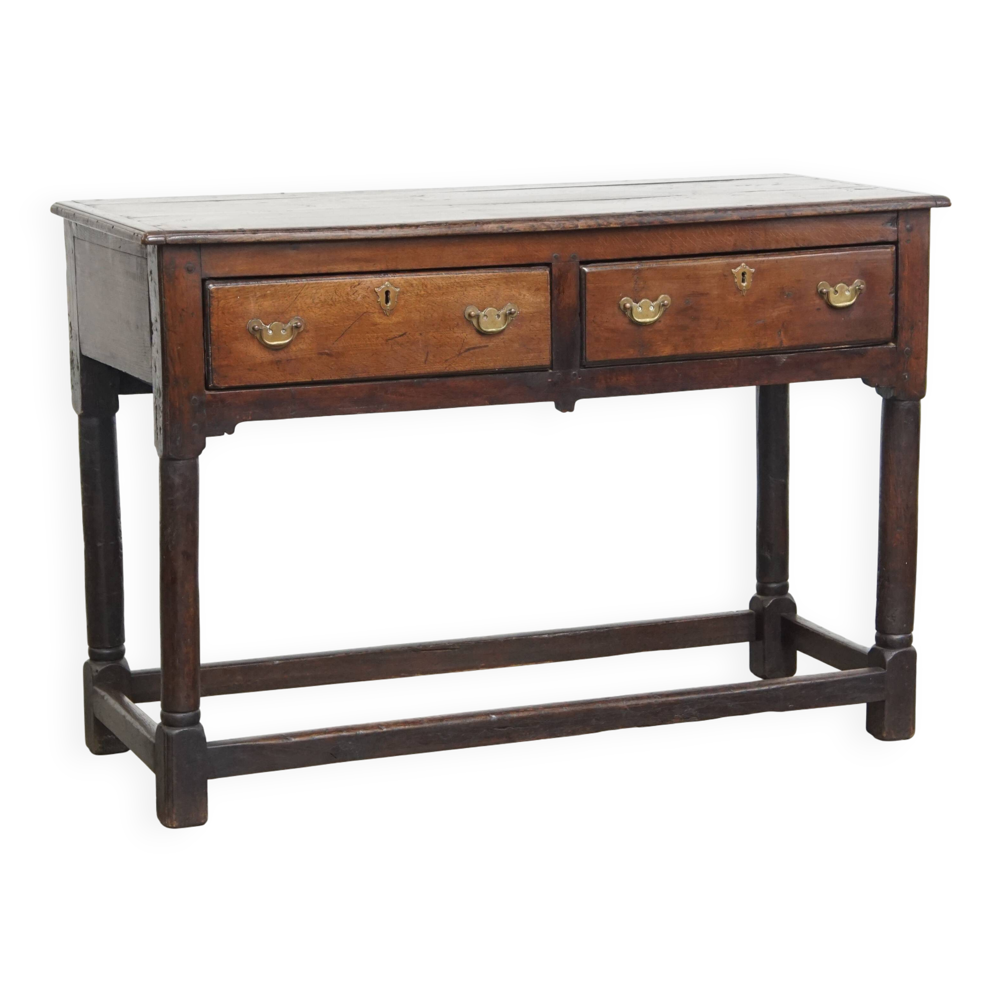 Antique English Oak Sideboard / Side Table from the Late 18th Century