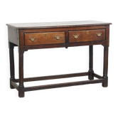 Table d'appoint, console anglaise en chêne, fin du XVIIIe siècle