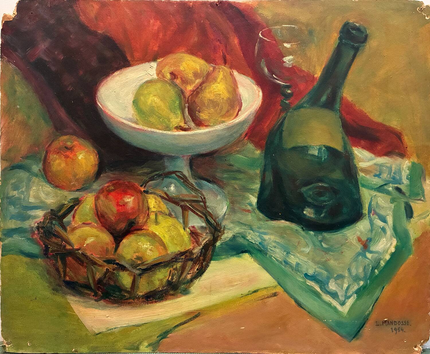 Nature morte de Lucien Mandosse 1954