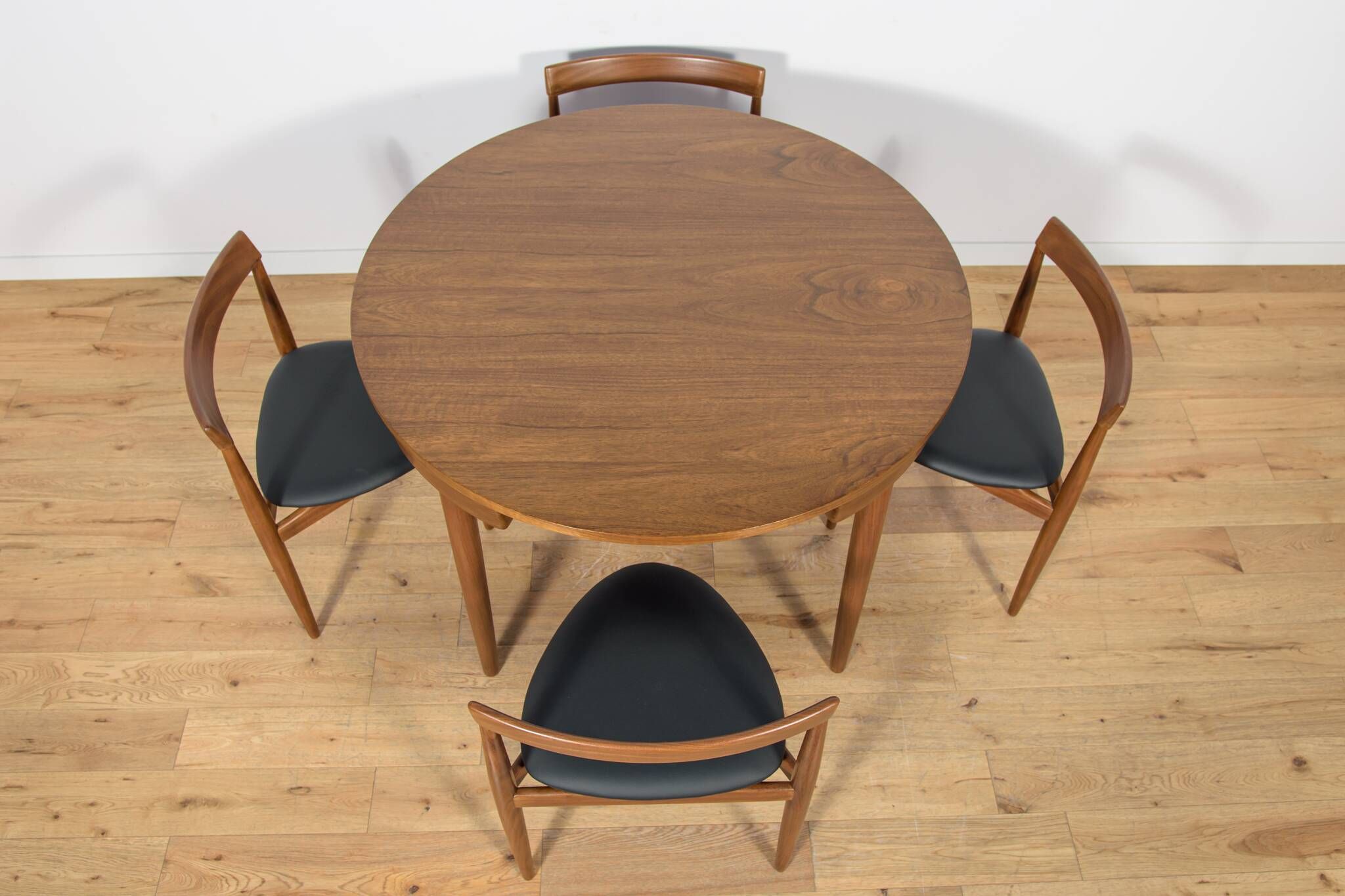 Mid-Century Teak Dining Table and Chairs Set by Hans Olsen for Frem Røjle,