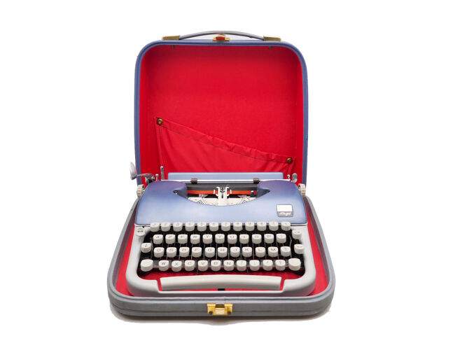Machine à écrire japy reporter Script vintage révisée ruban neuf