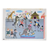 Vintage school poster the circus – Rossignol editions B4