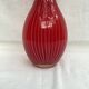 Red glass vase dimension: height -33cm- width -12cm-