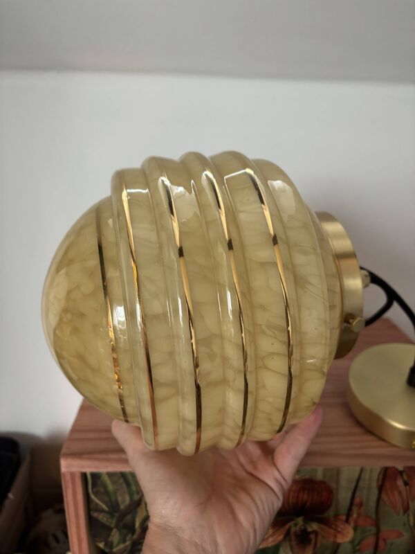 Suspension globe Art Déco