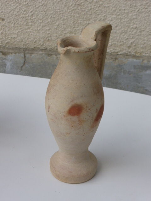 Vase amphora in vintage earth