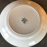 Flat hollow in earthenware st amandinoise st amand model lily of the valley