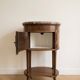 Louis XV bedside table in wood and marble