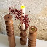 Candle holder - oak soliflore IRIS