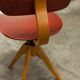 Workshop chair 1950 feet compass skaï red atypical