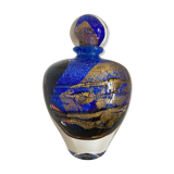 Ovoid bottle of master glassmaker Jean-Claude Novaro in perfect condition