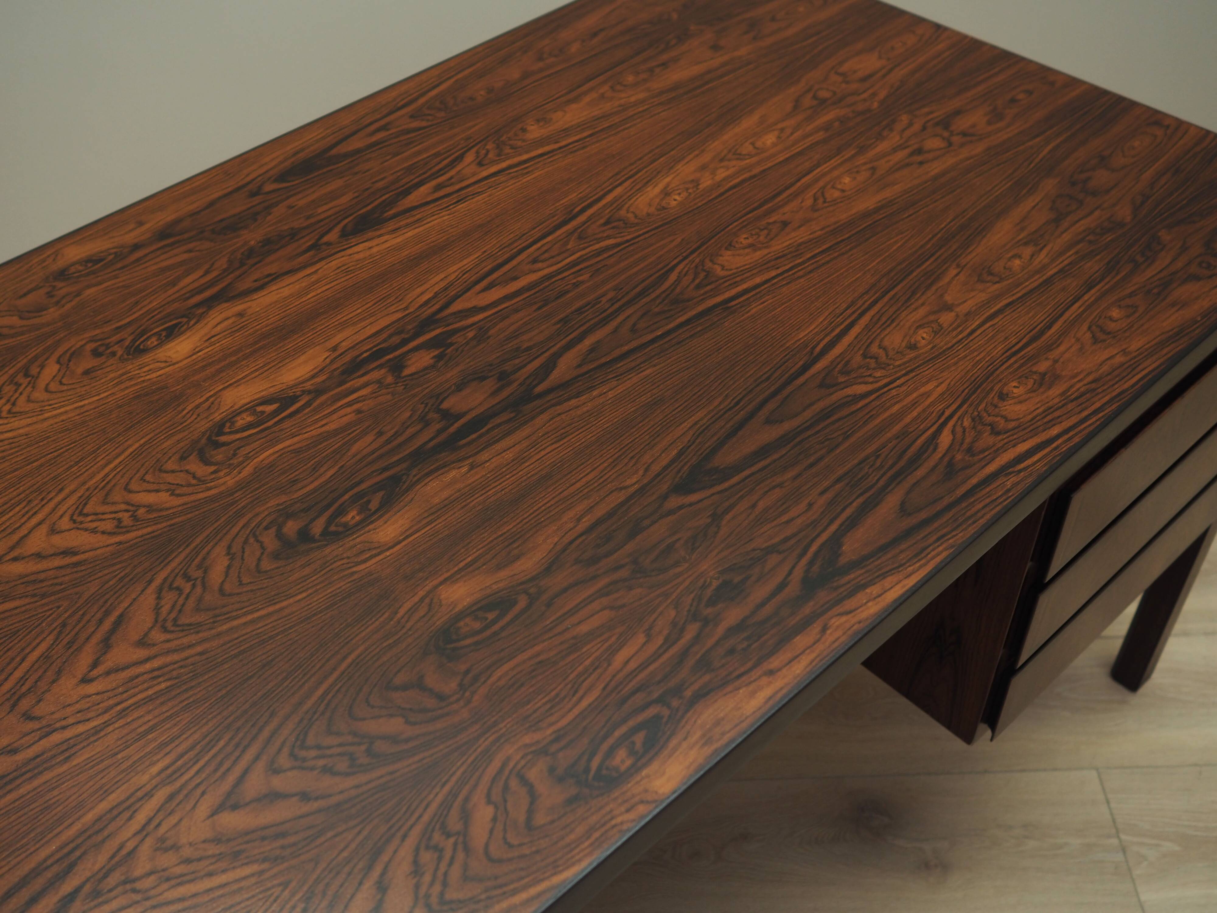 Rosewood desk, Danish design, 1970s, made by Omann Jun