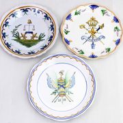 Revolution decorative plate in Nevers earthenware