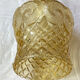 Amber moulded glass lamp