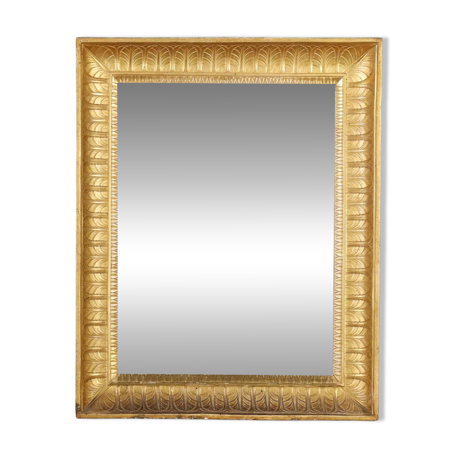 Antique Empire mirror in gilded wood, Italy, 19th century.