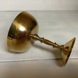 Brass bowl, ring holder, chalice.