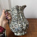 Green and blue speckled water carafe/pitcher