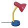 Lampe de bureau couleur Memphis rouge bleu jaune