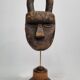 Toma passport mask, antique patinated wood, 16 cm, with stand