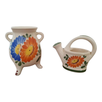 Lot de 2 vases vintage 1960