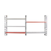 Vintage Tomado wall shelf by A. Dekker 1960s