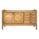 Bronze and Leather Sideboard by Guillerme and Chambron
