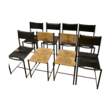 8 chaises "101"  spaghetti par Giandomenico Belotti, Alias