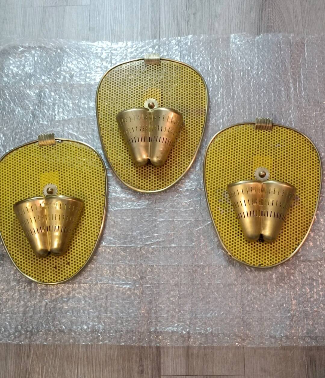 Wall Sconce Suite by MM for Atelier Mategot 1950s