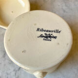 Pot ceramic bomb box Sarreguemines model Ribeauville vintage 60/70s